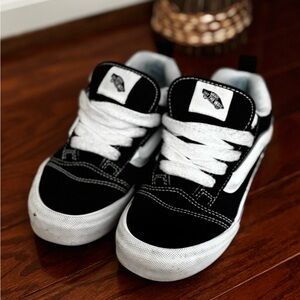 Vans Kids Black and White Sneakers